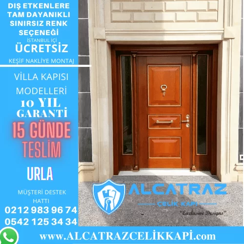 urla villa giriş kapıları villa kapısı modelleri indirimli villa kapı fiyatları kompozit villa kapısı